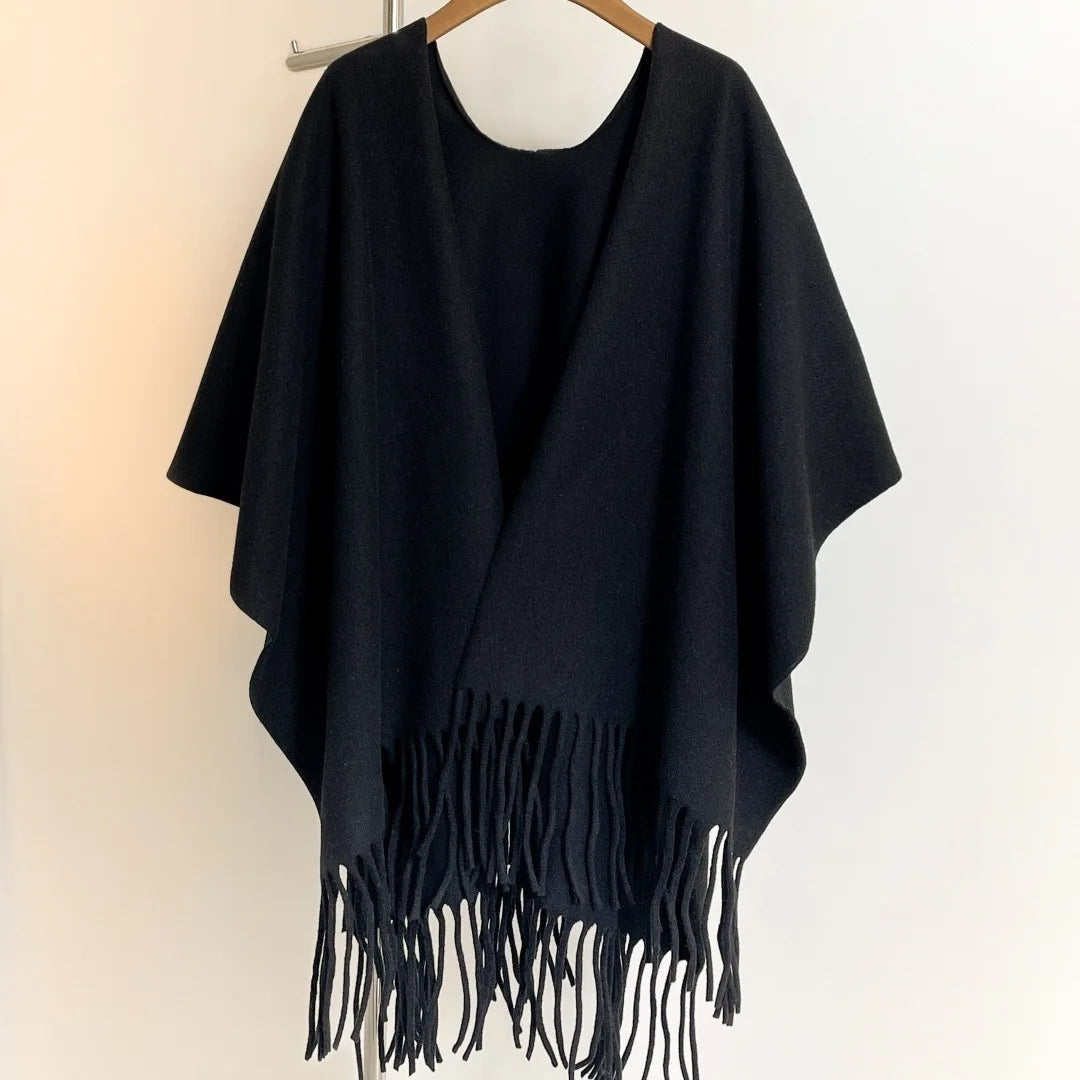 Poncho Alpaga — Cape Enveloppante d'Hiver