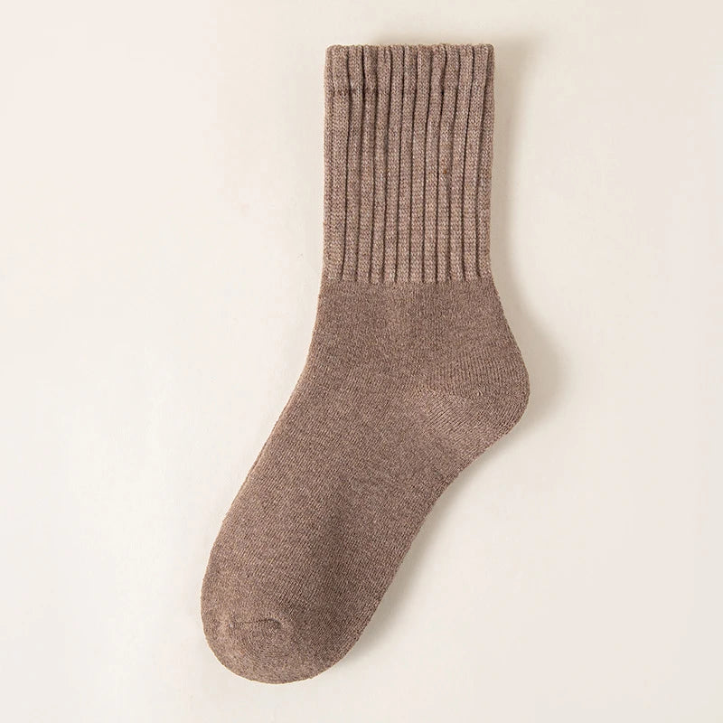 chaussettes en polaire tricotée