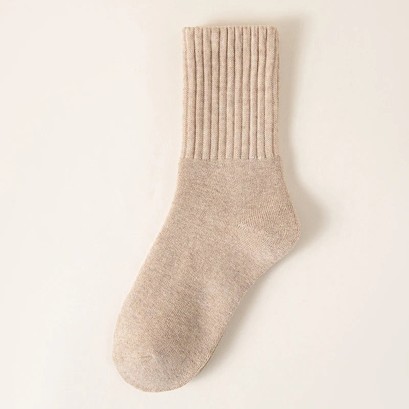 chaussettes en polaire tricotée