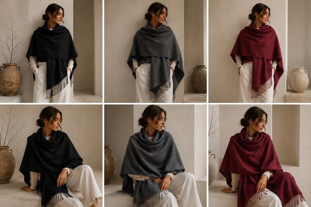 Poncho Alpaga — Cape Enveloppante