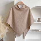 Poncho Cape en Laine Chinée