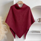 Poncho Cape en Laine Chinée