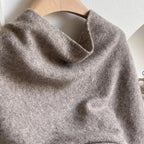 Poncho Cape en Laine Chinée