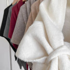 Poncho Cape en Laine Chinée