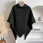 Poncho Cape en Laine Chinée